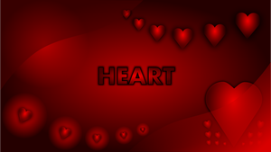 Grafica vettoriale per il desktop di San Valentino cuore