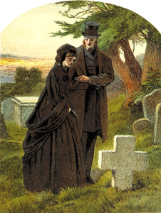 Couple on graveyard