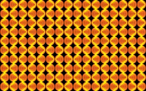 Oranžové retro kruhy