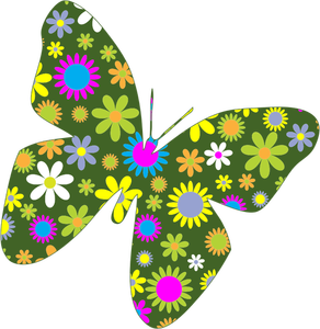 Bloemen vlinder