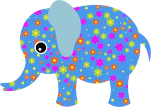 Floral olifant