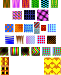 Kleurrijke retro patronen