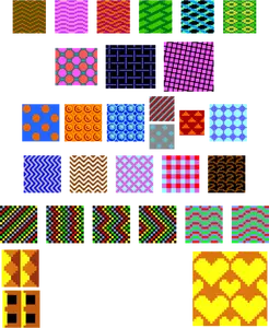 Kleurrijke retro patronen