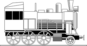 Vector illustration of locomotive