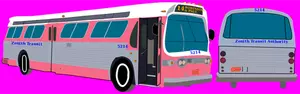 Transit autobus vektorový obrázek