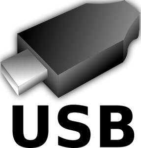 Ilustración de vector de unidad flash USB