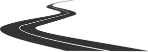 Land veien vektor image