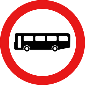 Bus-Verkehrszeichen