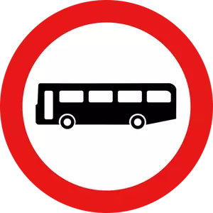 Bus lalu lintas tanda