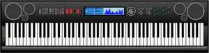 Vector graphics of synthesizer