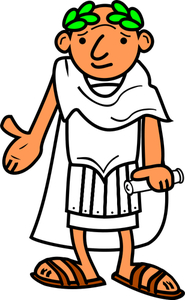Cesarz rzymski grafiki wektorowej