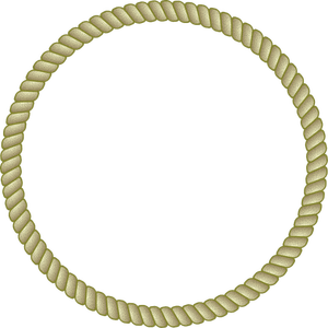 Image de vecteur pour le cadre corde ronde