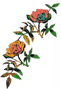 Rose ornament
