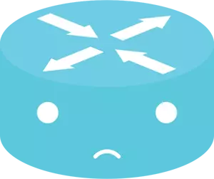 Blue network emoticon