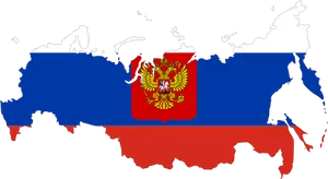 Vector afbeelding van de kaart van Rusland