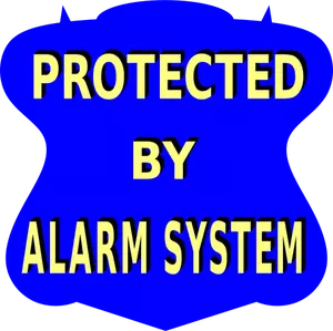 Alarm system vector sticker