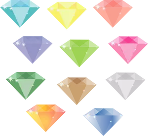 Diamantes de colores