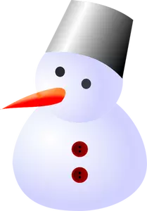 Dibujo vectorial de muñeco de nieve