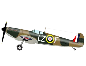 Spititfire MK1 aircraft vector image