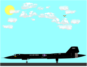 SR-71A modeli üzerinde çalışmalar uçak