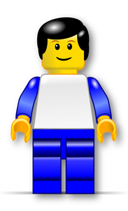 Grafica vettoriale di LEGO uomo