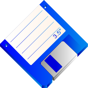 Označeny disketu Vektor Klipart