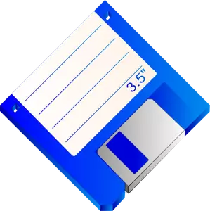 Labelled floppy disk vector clip art