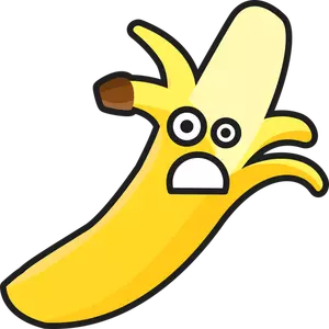 Sedih pisang vektor ilustrasi