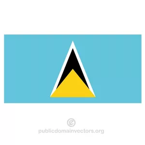 Flaga wektor Saint Lucia