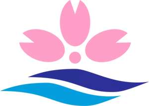 Offisiell segl av Sakuragawa vektorgrafikk