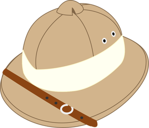 Salakot klobouk vektorový obrázek
