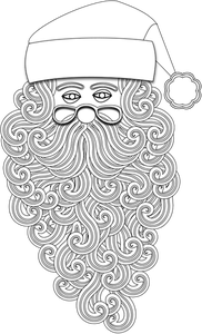 Санта-Клаус наброски вектор