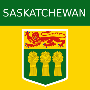 Saskatchewan bölge simge vektör küçük resim