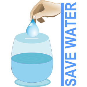 Save water vector illustration