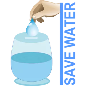 Spara vatten vektor illustration