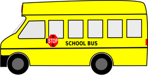 Autobús de la escuela en movimiento
