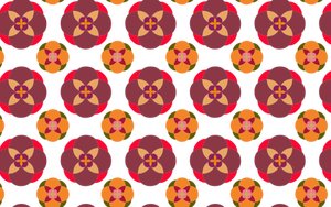 Abstrakta blommor vektor mönster