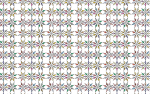 Seamless chromatic ornamental pattern