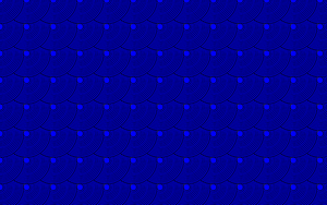 Blauwe cirkel patroon