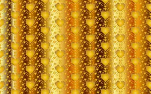 Sømløs gull hjerte vektor image