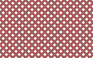 Red sammenvevd mønster