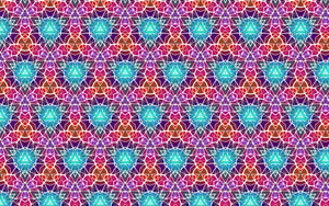 Diamanter i en farget mønster