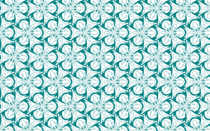 Green flowery seamless pattern