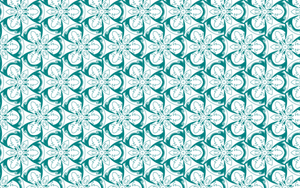 Green flowery seamless pattern