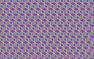 Kleurrijke kubussen patroon
