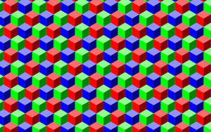 Colored cubes wallpaper