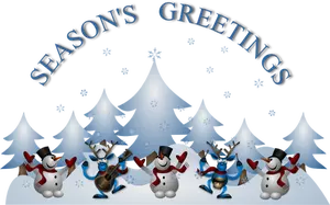 New Year season's greetings greeting card vector image
