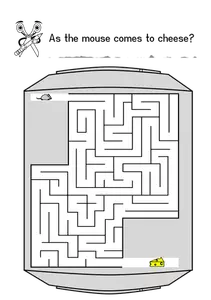 Labyrint för barn vektor illustration