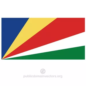 Seychellerna vektor flagga