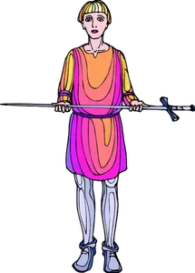 Colorful sword bearer